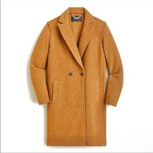 J.Crew "Daphne" Boiled Wool Top
Coat , Mustard/Yellow
